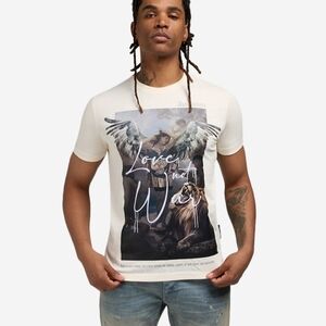 Artistic Cream Graphic Tee